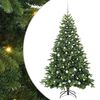 vidaXL Kunstigt juletr&aelig; med 300 LED'er Gr&oslash;n 180 cm PE og PVC