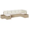 vidaXL Sofa S&aelig;t 7 stk. polyrattan