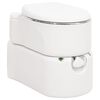 vidaXL b&aelig;rbart campingtoilet 24+17 l HDPE og st&aring;l hvid