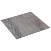 vidaXL Selvkl&aelig;bende Gulvplanker Lys brun og sort 30,5 x 30,5 cm