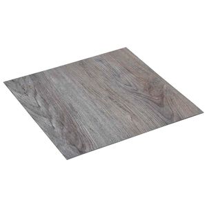 vidaXL Selvkl&aelig;bende Gulvplanker Lys brun og sort 30,5 x 30,5 cm