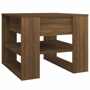 vidaXL sofabord 55,5x55x45 cm konstrueret tr&aelig; brun egetr&aelig;sfarve