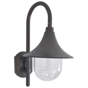 vidaXL havev&aelig;glampe E27 42 cm aluminium bronzefarvet