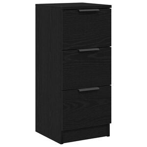 vidaXL Sideboard Sort eg 30 x 30 x 70 cm Konstrueret tr&aelig;
