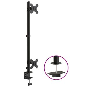 vidaXL sk&aelig;rmstativ VESA 75/100 mm st&aring;l sort