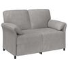 vidaXL 2-personers sofa Lysegr&aring; 138 x 83 x 95 cm Fl&oslash;jl