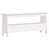 vidaXL entr&eacute;b&aelig;nk hvid 100x28x45 cm massivt tr&aelig; fyrretr&aelig;