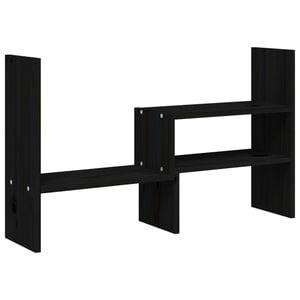 vidaXL sk&aelig;rmholder (39-72)x17x43 cm massivt fyrretr&aelig; sort