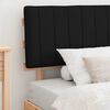vidaXL Sengestel med Polstret Hovedgavl Sort 100 x 200 cm