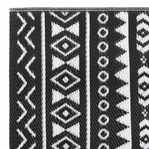 vidaXL udend&oslash;rs gulvt&aelig;ppe ARAKIL 80x250 cm PP sort