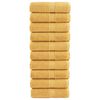 vidaXL Premium g&aelig;steh&aring;ndkl&aelig;der SOLUND 10 stk. guld 30x50 cm 600 gsm