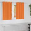 vidaXL Mørklægningsgardiner med ringe 2 pcs Lys Orange 140 x 140 cm