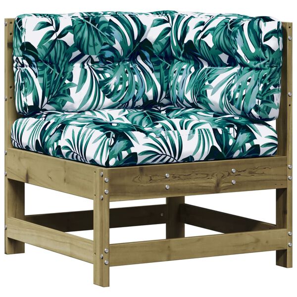 vidaXL lounges&aelig;t til haven 7 dele med hynder impr&aelig;gneret fyrretr&aelig;