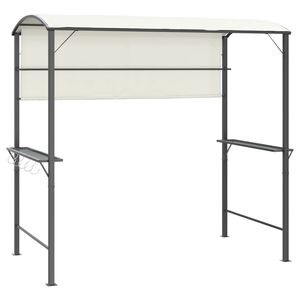 vidaXL pavillon med tag 220x110x200 cm cremefarvet