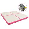 vidaXL oppustelig gymnastikm&aring;tte med pumpe 200x200x20 cm PVC lyser&oslash;d