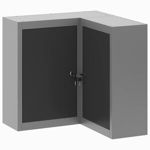 vidaXL V&aelig;rkt&oslash;jsskab Sort og gr&aring; 55 x 55 x 55 cm Ingeni&oslash;rtr&aelig; og st&aring;l