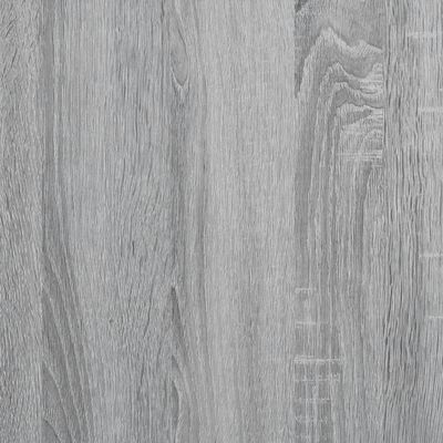 vidaXL sengebord med glaslåger 35x37x35 cm grå sonoma-eg