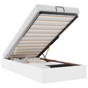 vidaXL osmannisk sengeramme uden madras 100x200 cm kunstl&aelig;der hvid