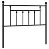 vidaXL udskiftningsgavl 107 cm metal sort