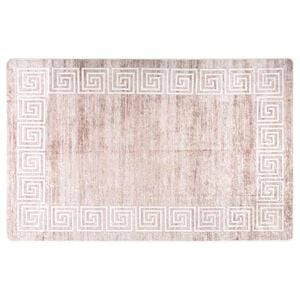 vidaXL gulvt&aelig;ppe 80x150 cm vaskbart beige