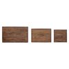vidaXL Nesting Bord 3 pcs Brun Massivt mahognitr&aelig;