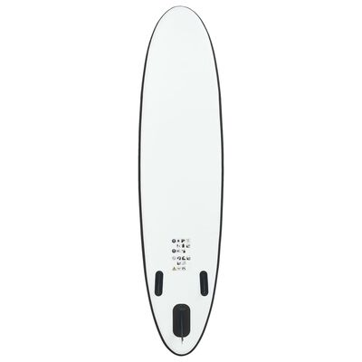 vidaXL oppusteligt paddleboardsæt sort og hvid