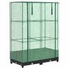 vidaXL h&oslash;jbed med drivhusovertr&aelig;k 80x40x123 cm rattan-look