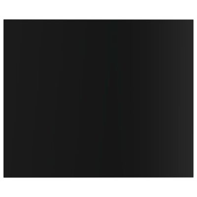 vidaXL boghylder 4 stk. 60x50x1,5 cm spånplade sort højglans