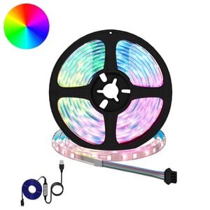 vidaXL LED Strip 2 pcs Sort og Gennemsigtig 2300 mm Kobber og plastik