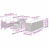 vidaXL Havesofa Sæt 11 pcs Beige polyrattan