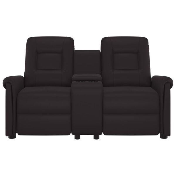 vidaXL 2-personers massagestol med kopholder sort