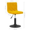vidaXL drejelige spisebordsstole 4 stk. fl&oslash;jl sennepsgul