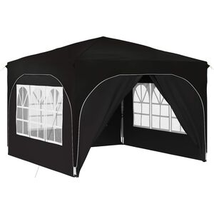 vidaXL Pop-up Festtelt 290 x 290 x 245 cm Sort