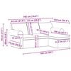 vidaXL Sofa Lysegr&aring; Samlede dimensioner: 195 x 138 x 80 cm (B x D x H)
