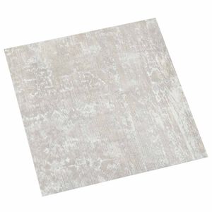 vidaXL Gulvplanker Hvid og tr&aelig; 5,11 m&sup2; 55 stk. PVC