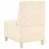 vidaXL Modulsofa enhed uden arme 3 pcs Creme 55 x 74 x 82 cm