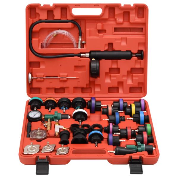 vidaXL testsæt til køletryk 52x40,5x9,5 cm rød