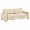 vidaXL Sofa 3 pcs Creme 220 x 80 x 84 cm Linned-blandet stof