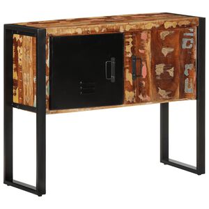 vidaXL konsolskab flerfarvet 90x35x75 cm massivt genbrugstr&aelig;