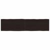 vidaXL bordplade 160x40x(2-6) cm naturlig kant behandlet tr&aelig; m&oslash;rkebrun