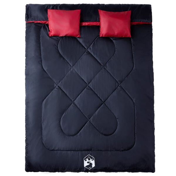 vidaXL dobbelt sovepose med puder 3-4 &aring;rstider til voksne