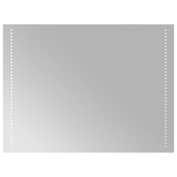 vidaXL badev&aelig;relsesspejl med LED-lys 80x60 cm