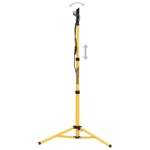 vidaXL LED-projektør med stativ 2x30 W kold hvid