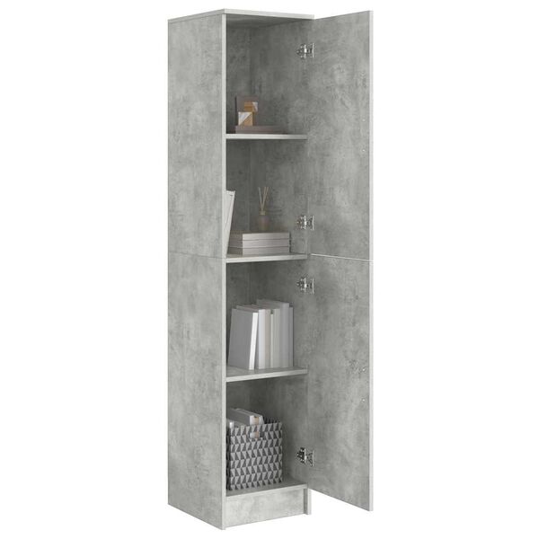 vidaXL Highboard Beton Gr&aring; 35 x 39 x 168 cm