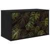 vidaXL V&aelig;gh&aelig;ngt TV Skab ELBURG 69 x 33 x 40 cm Sort eg Konstrueret tr&aelig;