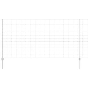 vidaXL Hegn med post S&oslash;lv 1,2 x 50 m St&aring;l