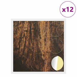 vidaXL Kl&aelig;bende Skrue Cover 12 pcs Gammelt tr&aelig; &Oslash; 20 x 0,5 mm