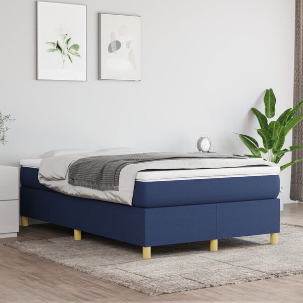vidaXL Boxspring sengeramme 120x200 cm stof bl&aring;