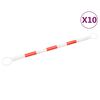 vidaXL udtr&aelig;kkelige trafikkeglest&aelig;nger 10 stk. 116-197 cm ABS