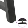 vidaXL spisebordsben A-formet 2 stk. antracit 90x(72-73) cm st&aring;l